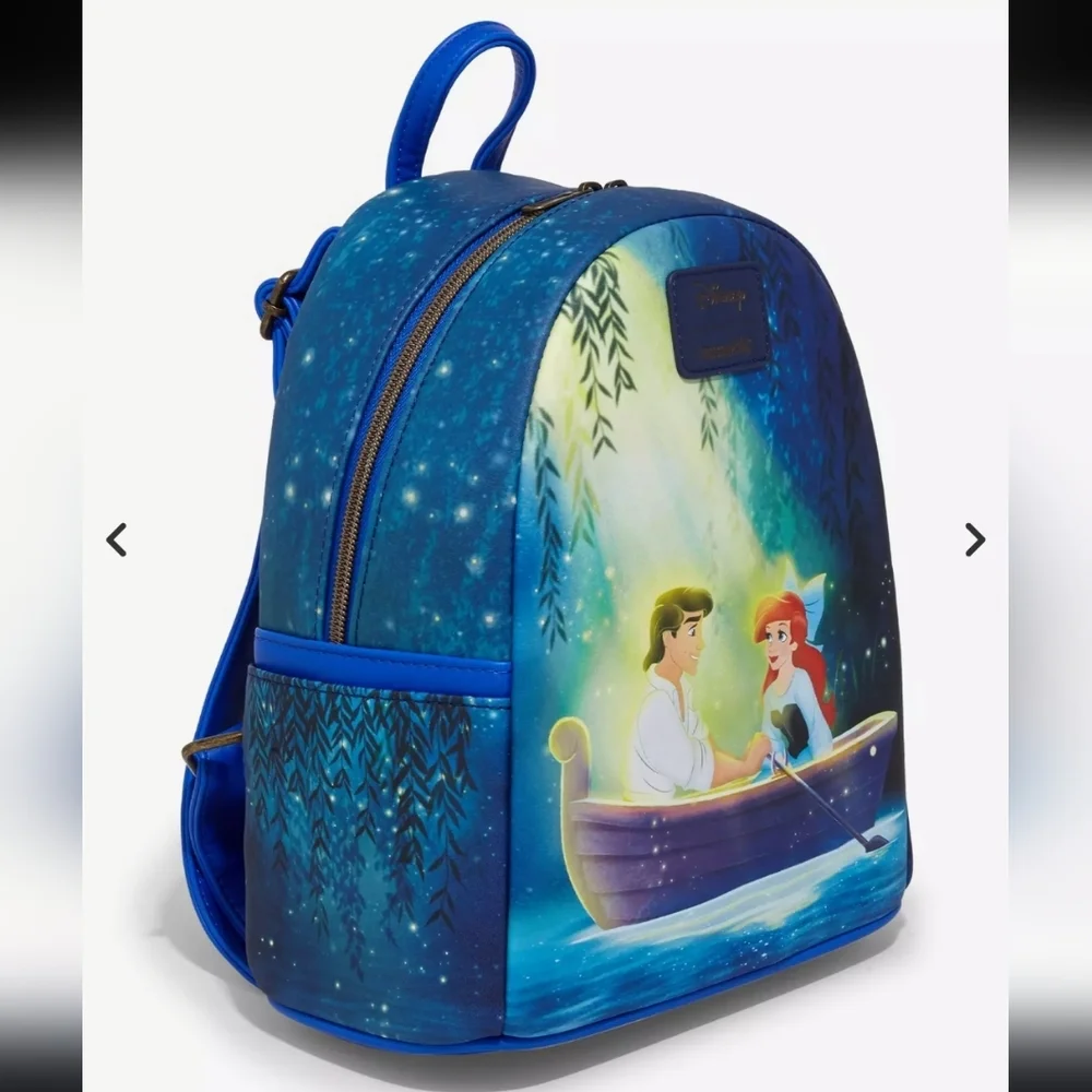 Disney Blue Backpack with Ariel and Prince Design - Picture 5 of 5